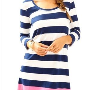 Lilly Pulitzer bright navy Devon dress